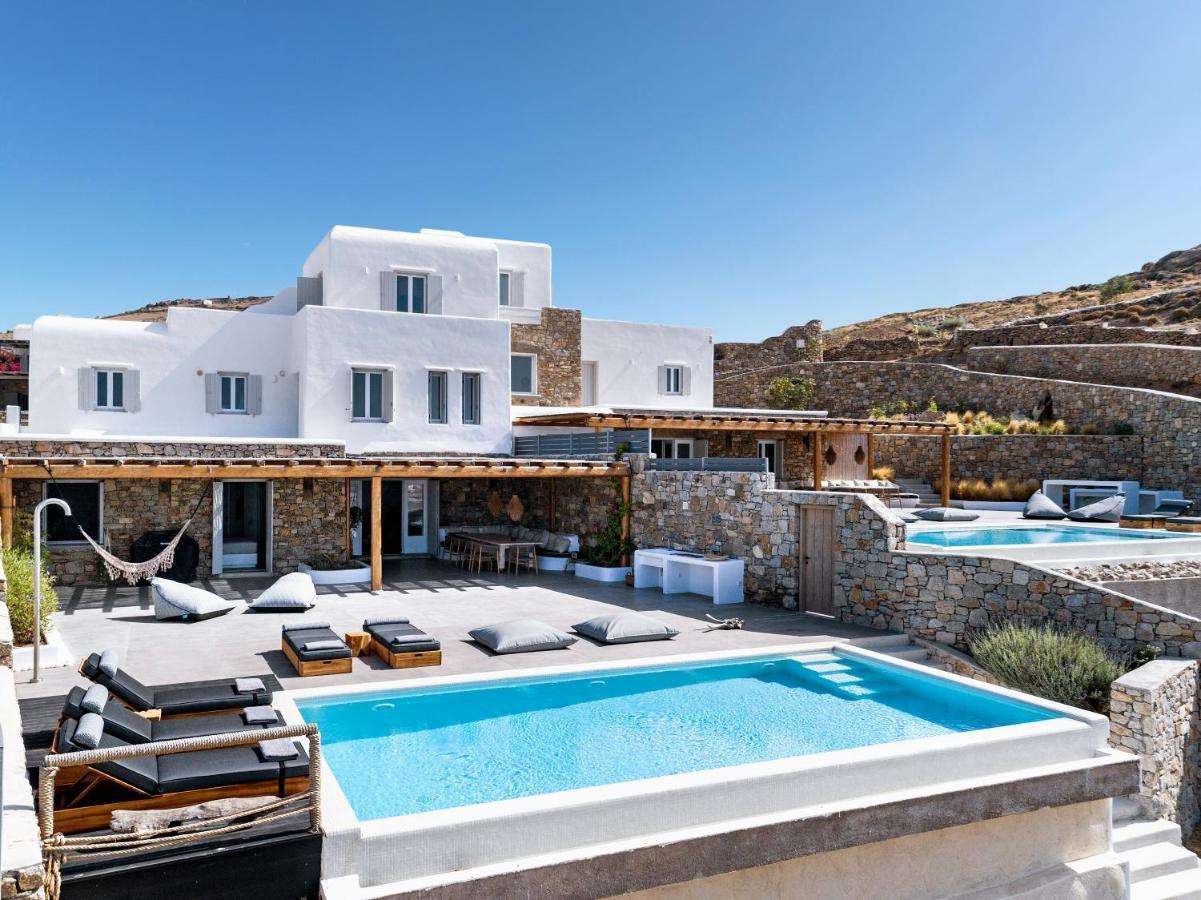 Villa Agapi, 2 Min Walk To The Beach & Heated Pool, By Red Windmill Villas Kalafatis Eksteriør bilde